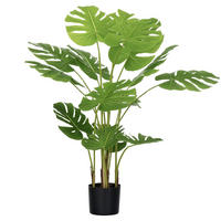 KUNSTPFLANZE DE-16632 120 cm, Monstera deliciosa Grün - Grün, Kunststoff (120cm) - ComfortXL