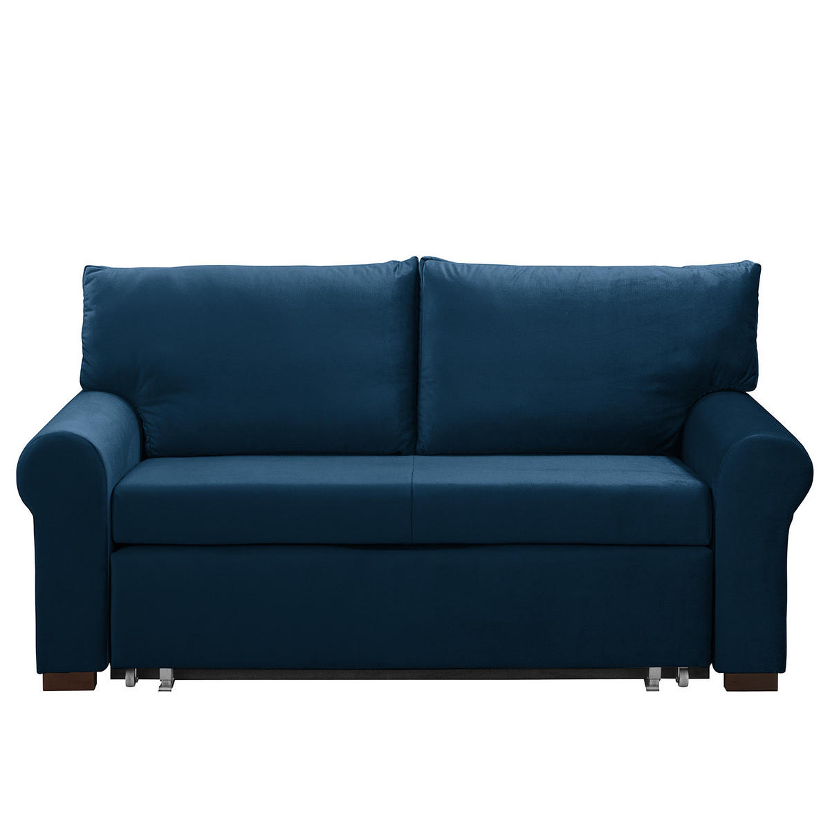 SCHLAFSOFA - Transparent/Dunkelblau, Birkenholz/Textil (165/95/90cm) - home24