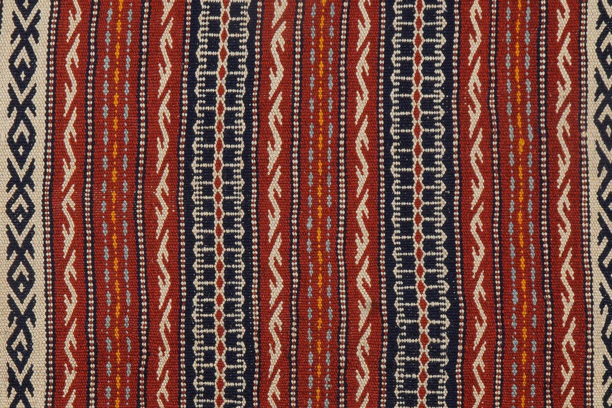 KELIM-TEPPICH handgewebt Kordi Beige, Rot 244/169 cm Schurwolle - Blau/Beige, Textil (169/244cm) - Looma