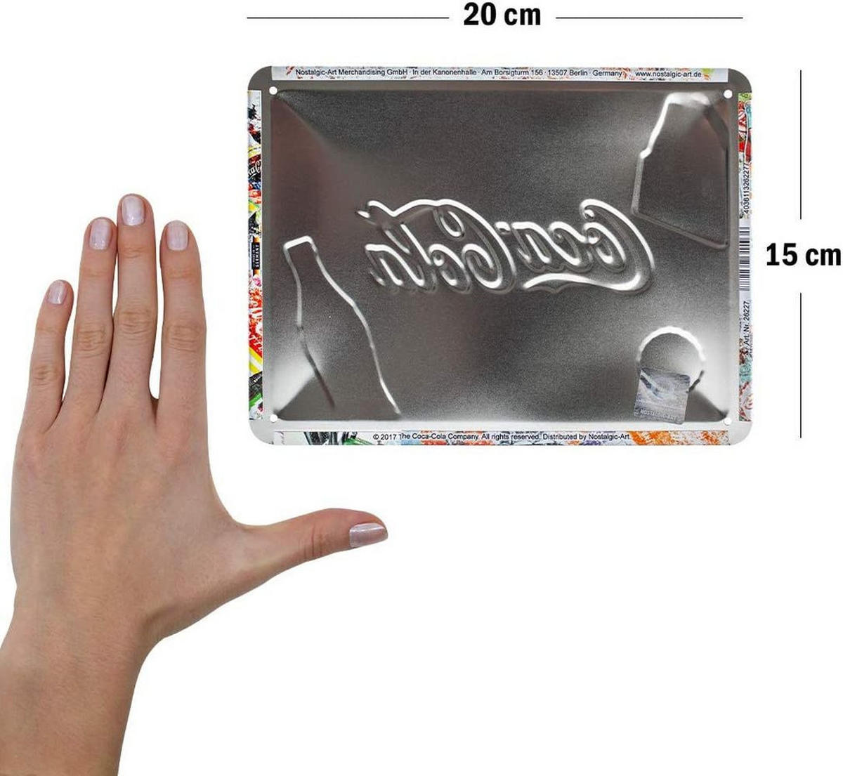 BLECHSCHILD 15/20 cm Coca-Cola Coca-Cola Collage - Multicolor, Metall (20/15/0.5cm) - Nostalgic-Art