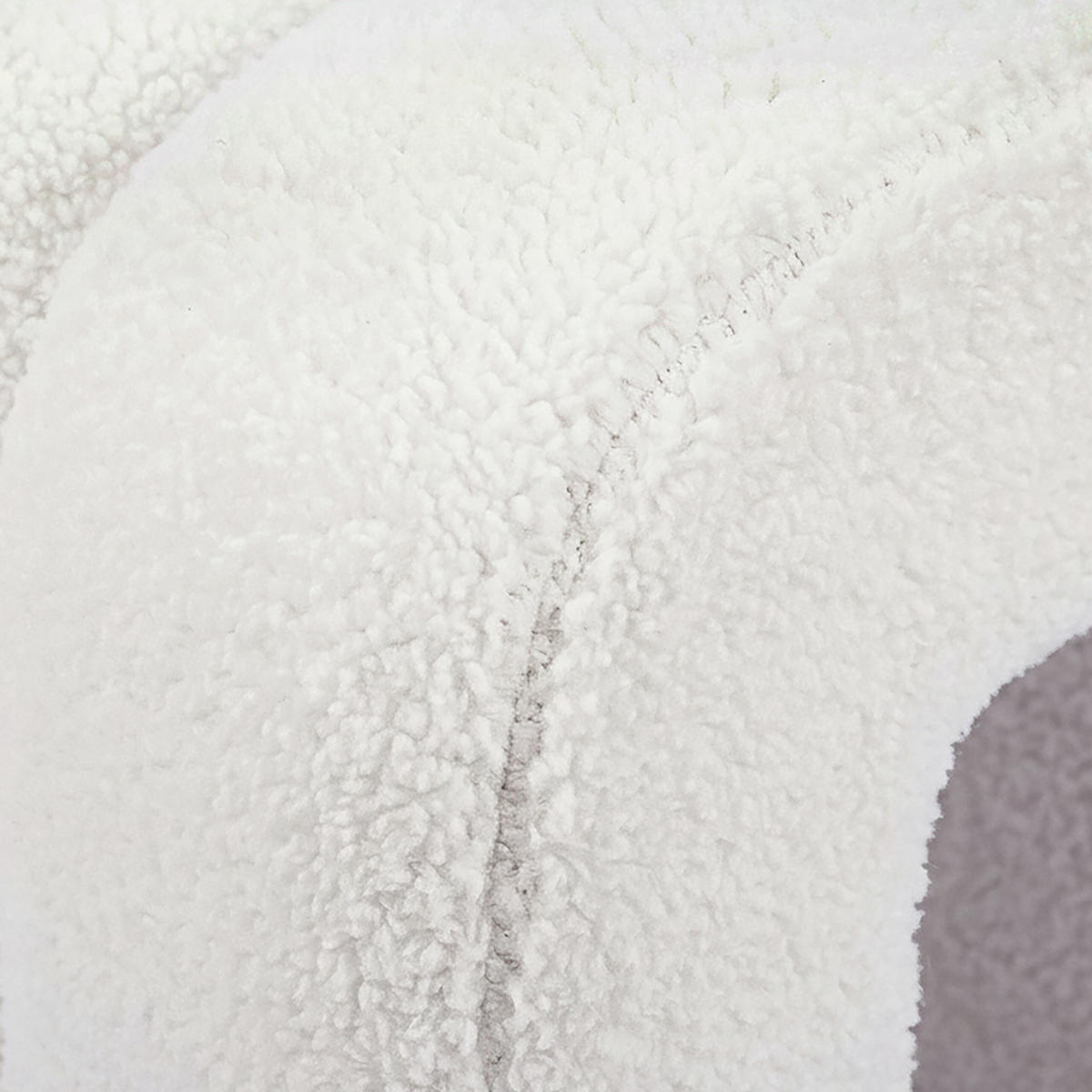 SEDACÍ taburet Bubble - bílá, dřevo/textil (40/40/40cm) - Relaxdays
