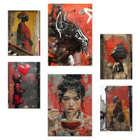 POSTER Set Mit 6 Graffiti Set A3 Rahmenlos - Klar, Papier (29.7/5cm) - Nacnic