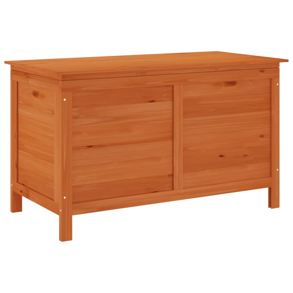 GARTENTRUHE 99x49,5x58,5 cm Massivholz Tanne - Braun, Holzwerkstoff (49.5/58.5/99cm) - furnicato