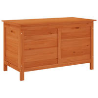 GARTENTRUHE 99x49,5x58,5 cm Massivholz Tanne - Braun, Holzwerkstoff (49.5/58.5/99cm) - furnicato