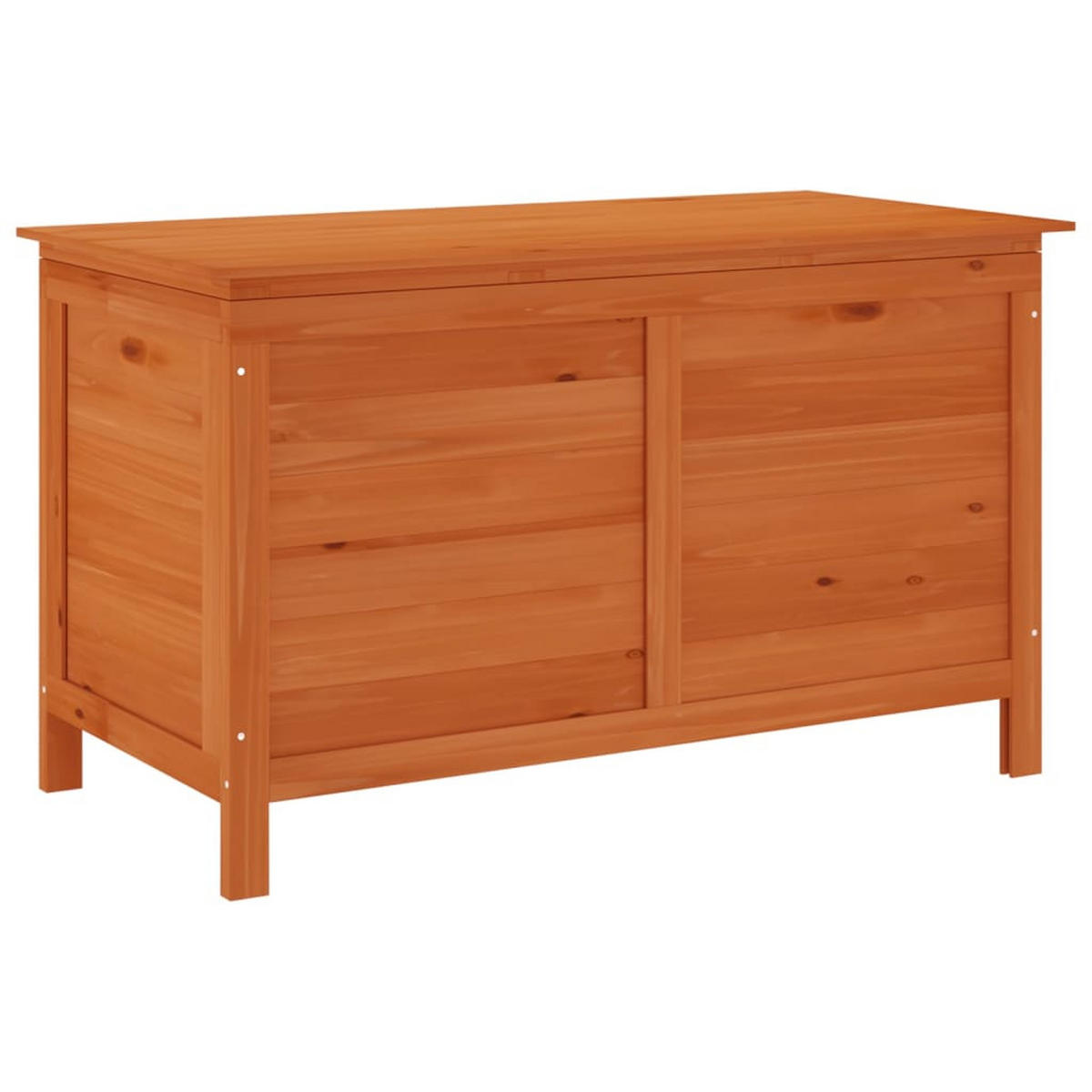 GARTENTRUHE 99x49,5x58,5 cm Massivholz Tanne - Braun, Holzwerkstoff (49.5/58.5/99cm) - furnicato