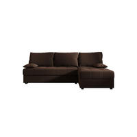 ECKSOFA MOS L Cosmic 800 Rechts mit Schlaffunktion - Braun, Textil (200/143cm) - Bedante