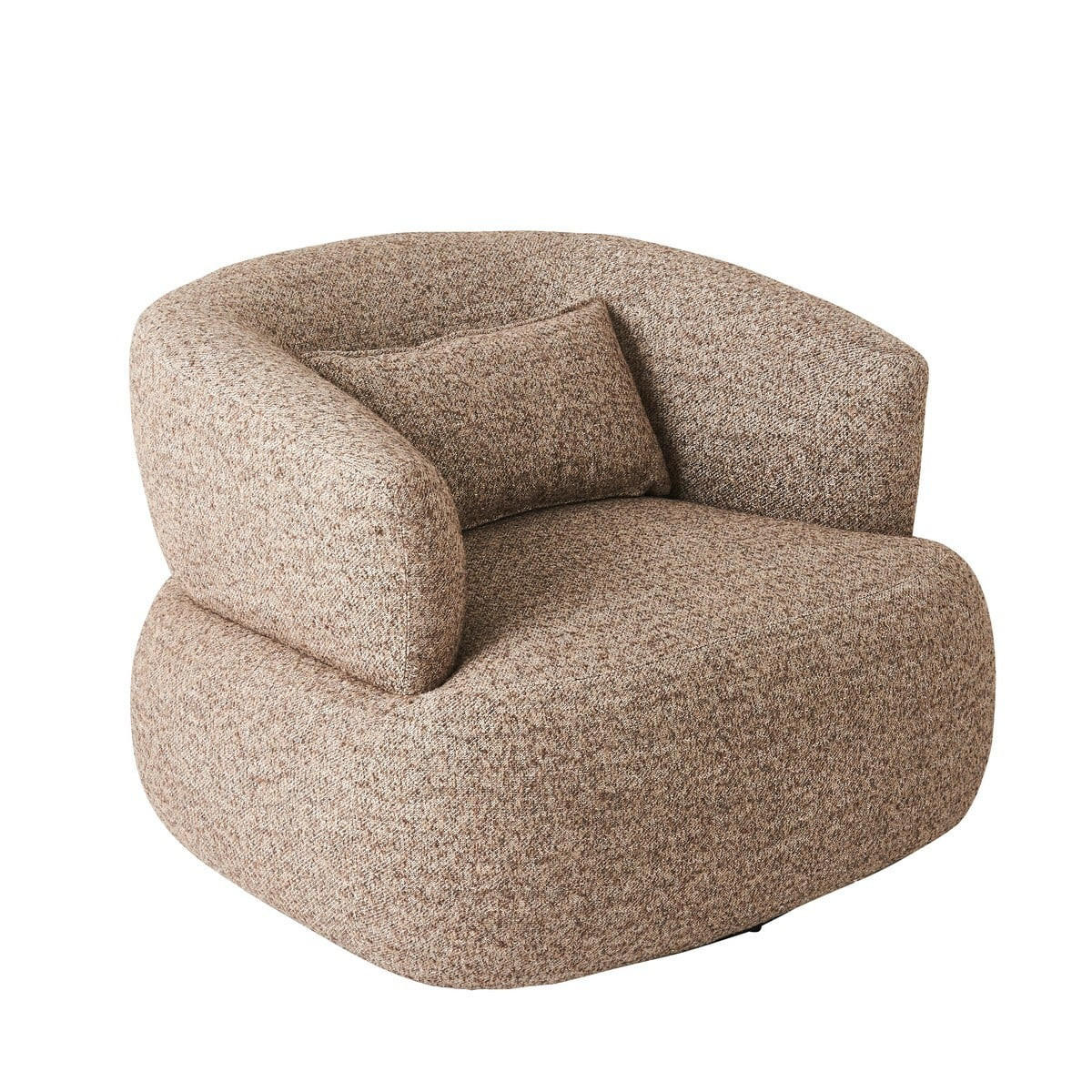 DREHSTUHL aus braunem Stoff - 91/88/67 cm - Braun, Textil (91/67/87cm) - Signature