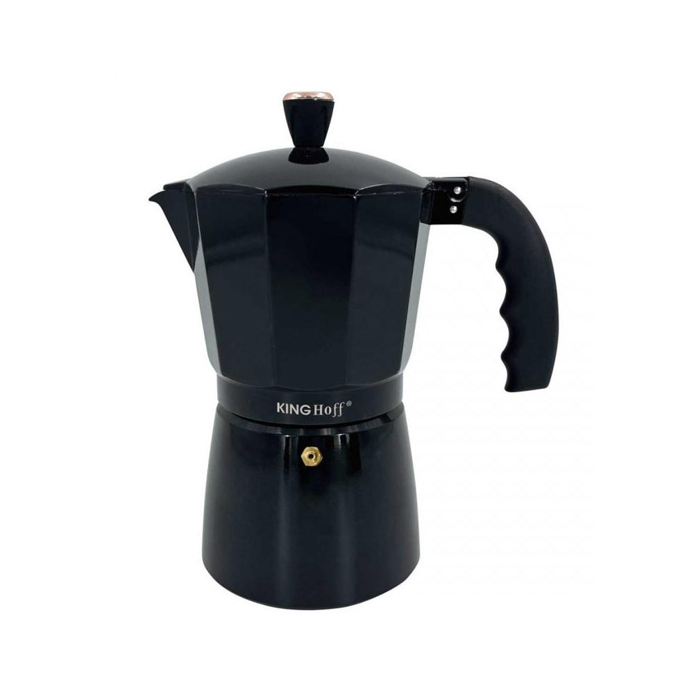 ESPRESSOKOCHER Schwarz 11/18.5/22 cm KH1884 - Schwarz, Metall (18.5/22/11cm) - Kinghoff 
