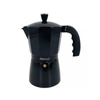 ESPRESSOKOCHER Schwarz 11/18.5/22 cm KH1884 - Schwarz, Metall (18.5/22/11cm) - Kinghoff 