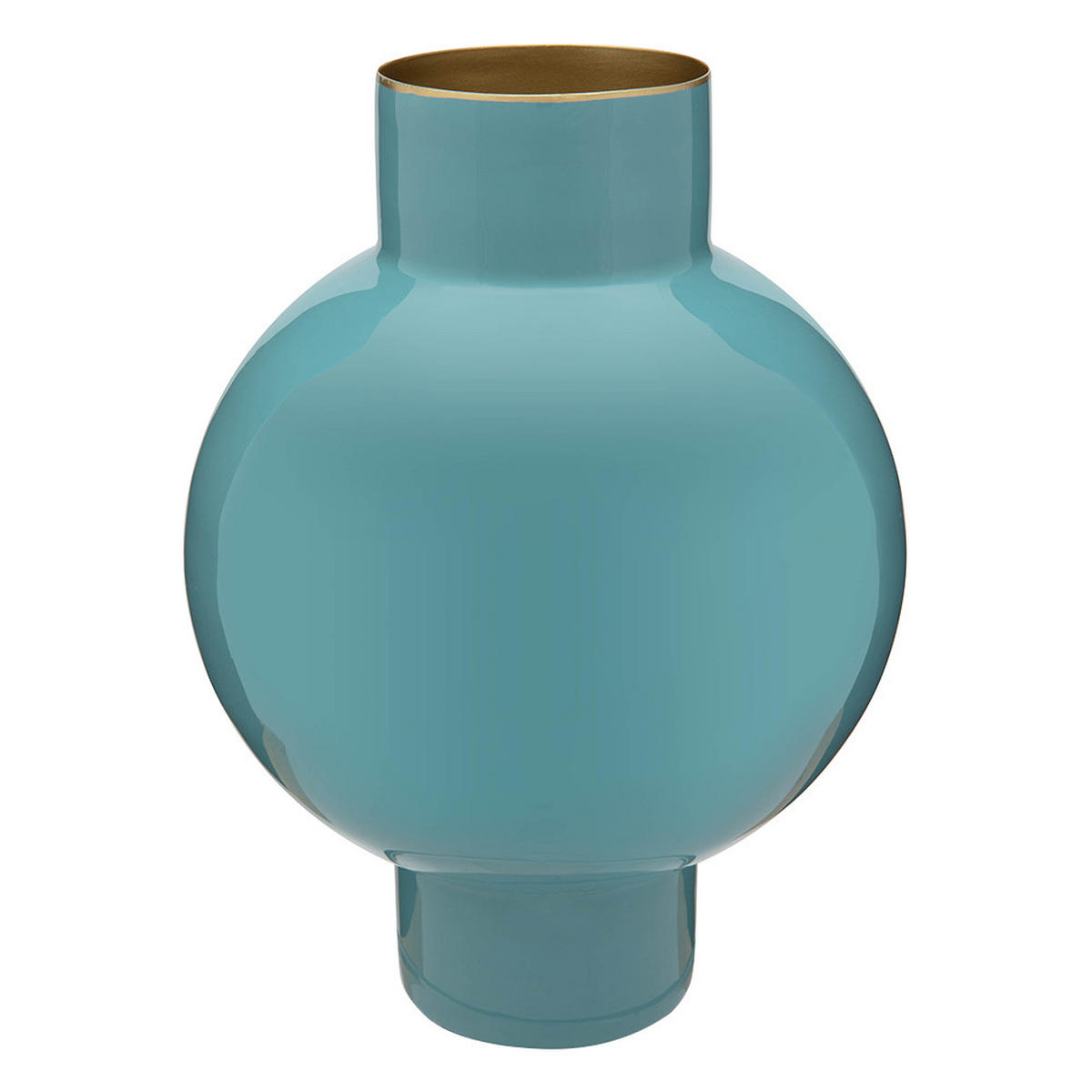 VASE Metal small sea grün 18x24 cm - Hellgrün, Metall (24cm) - Pip Studio