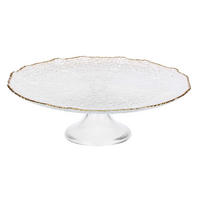 TORTENPLATTE auf Fuß Maesta 33 x 11,5 cm - Multicolor, Keramik (33/11.5/33cm)