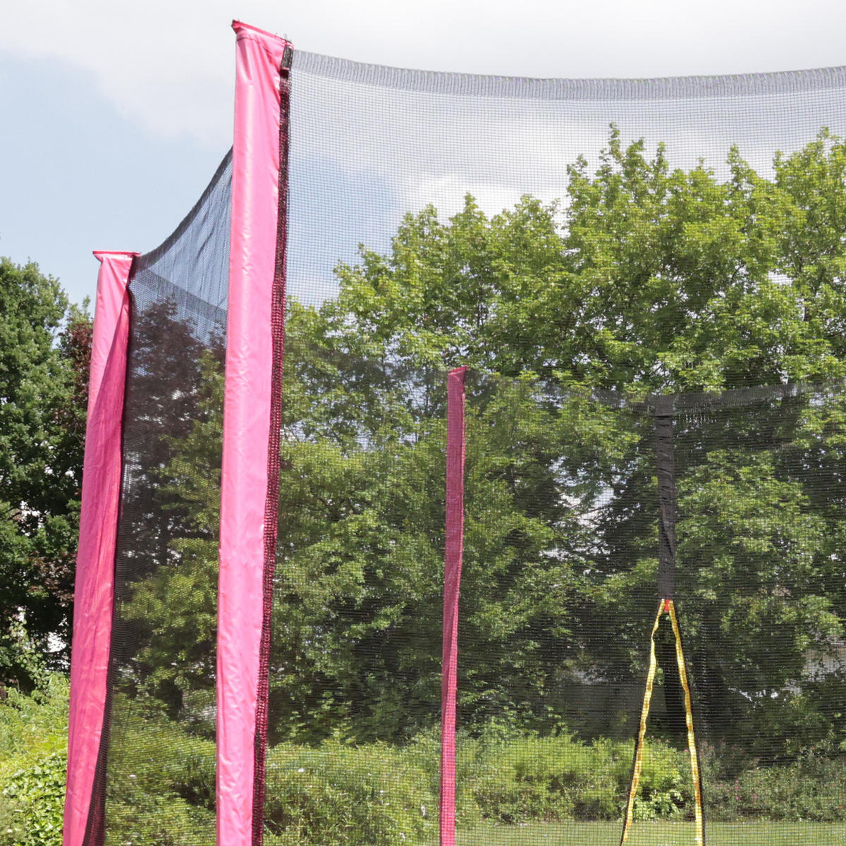SICHERHEITSNETZ Trampolin 244 cm Pink - Pink, Kunststoff (244/244cm) - JAWINIO
