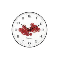WANDUHR Open Gear Schwarz 40/5.66/40 cm - Schwarz, Kunststoff (5.66/40/40cm) - Karlsson