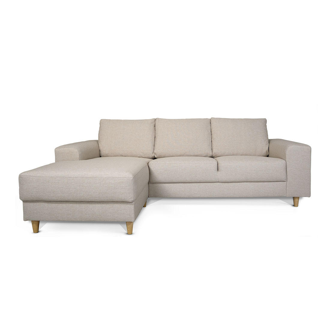 ECKSOFA hell beige - Beige, Textil (222/148cm) - ebuy24