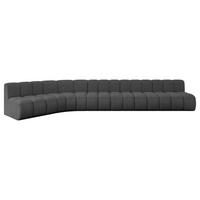 ECKSOFA modulares Sofa Montra-L3 - 472x174x70 cm Grau - Grau, Holzwerkstoff/Textil (472/174cm) - ALTDECOR