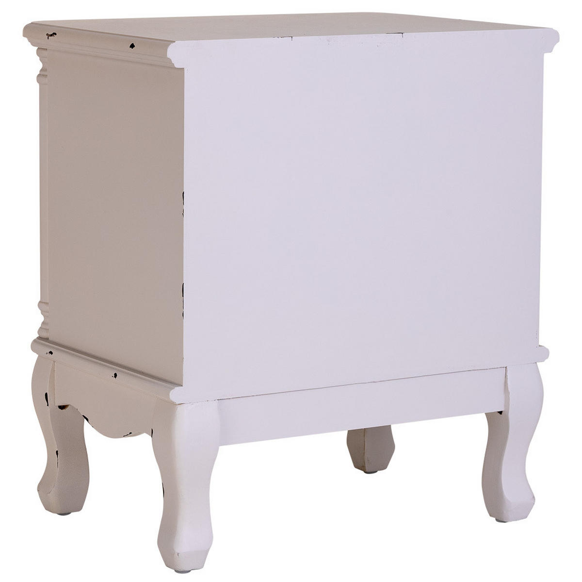 NACHTTISCH aus Holz, weiß, 50x36x55cm - Weiß, Holz (50/55/36cm) - Wanderlust