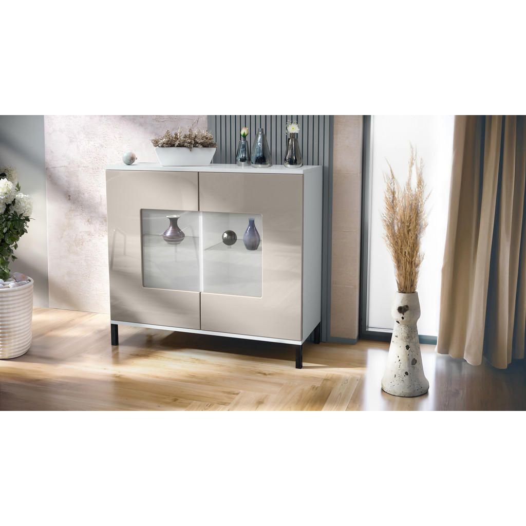 Thumbnail - Vladon Kommode, Sand, Holzwerkstoff, 92.5x83.5x35 cm, Wohnzimmer, Kommoden & Sideboards, Kommoden