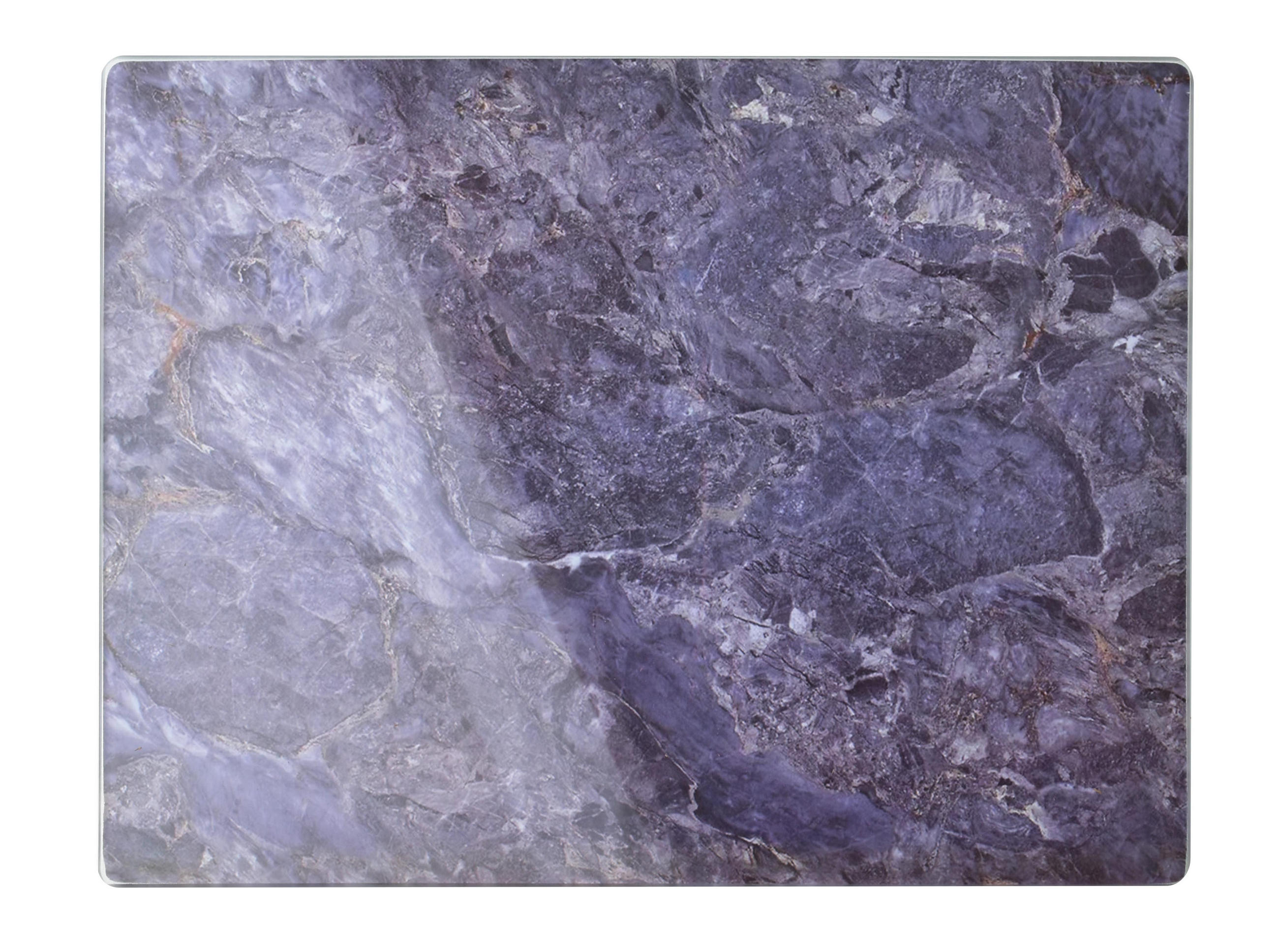 SCHNEIDEBRETT Aria Grau 40/30/2 cm Glas - Grau, Glas (30/40cm) - Mondex