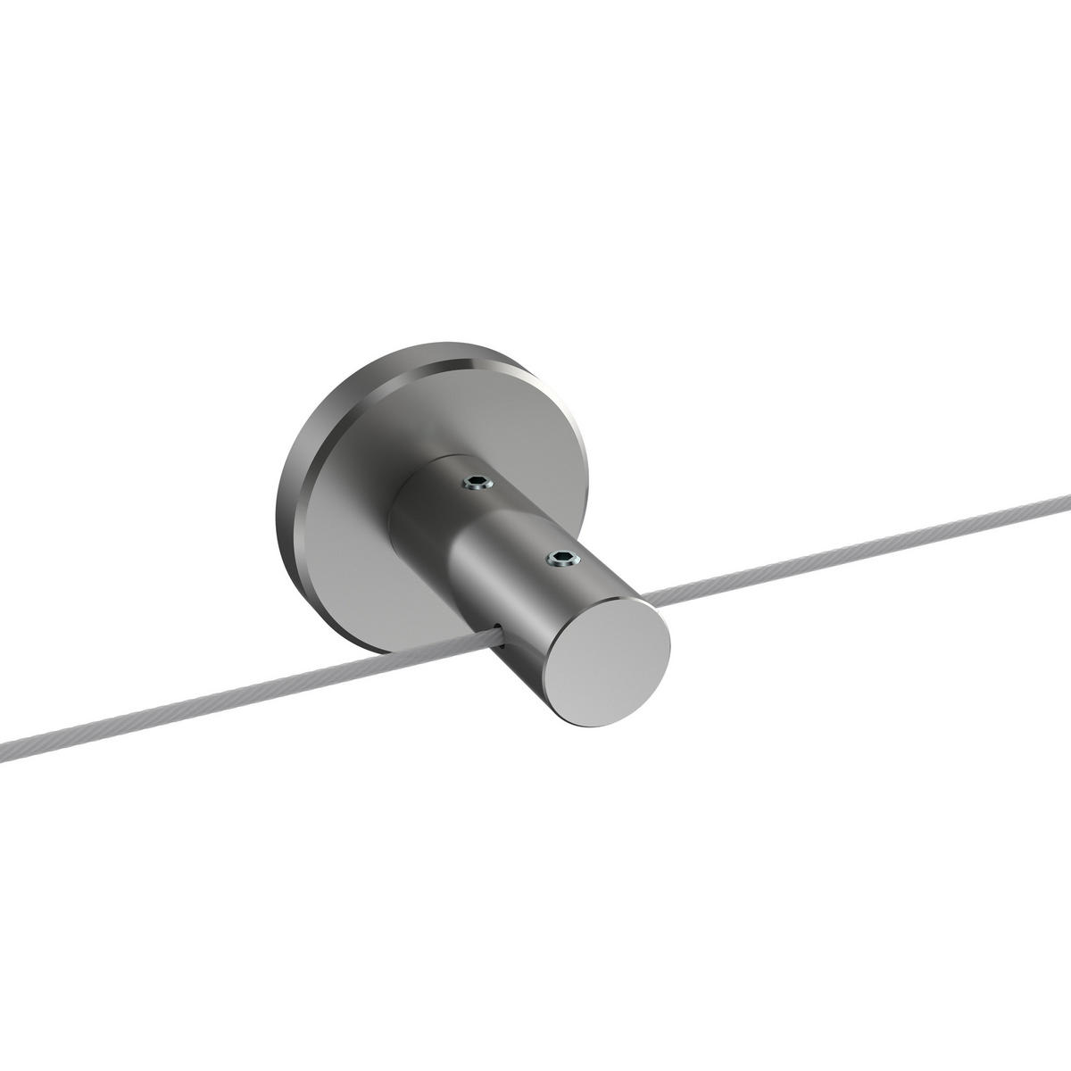 MITTELTRÄGER FÜR SEILSPANNGARNITUR/SEILSPANNER-SET Voyage 4 cm, Vernickelt - Silberfarben, Metall (5/4/4cm) - INTERDECO