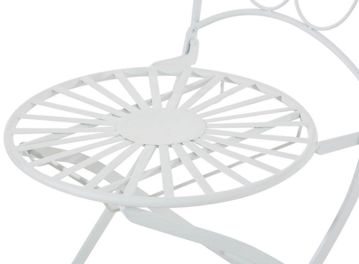 GARTENSTÜHLE Indi - 2er Set - weiß - Weiß, Metall (40/50/92cm) - TPFGarden