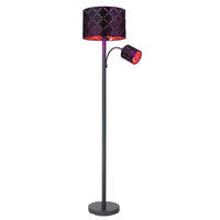 LED STEHLEUCHTE SUNNA Metall Schwarz Gold - Schwarz, Metall (35/35/162cm) - Globo Lighting