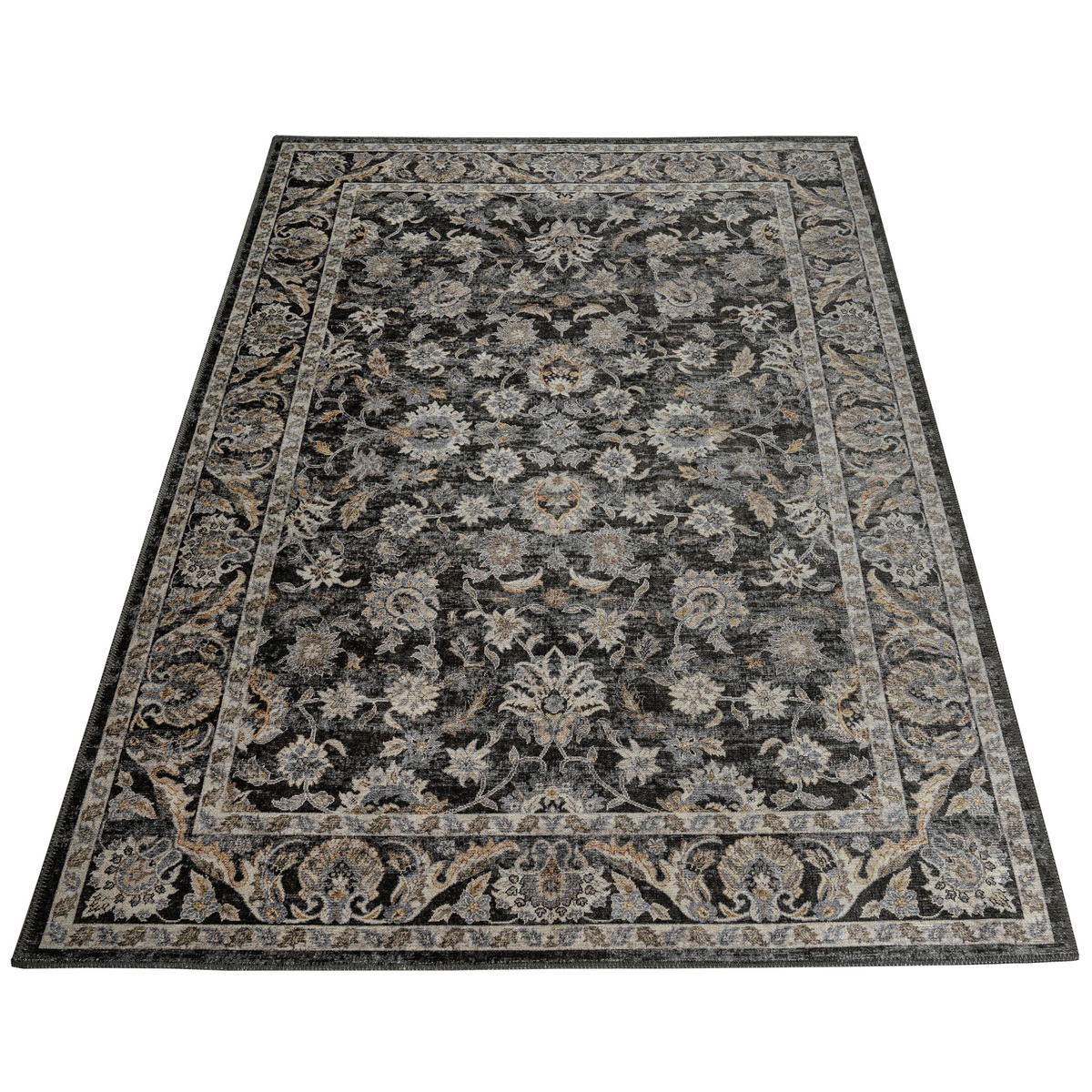TEPPICH RITZ Dunkelgrau 80/150 cm - Dunkelgrau, Textil (80/150cm) - Tapiso