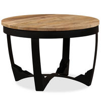 COUCHTISCH Raues Massivholz Mango 60x40 cm - Braun, Holzwerkstoff (60/60/40cm) - furnicato