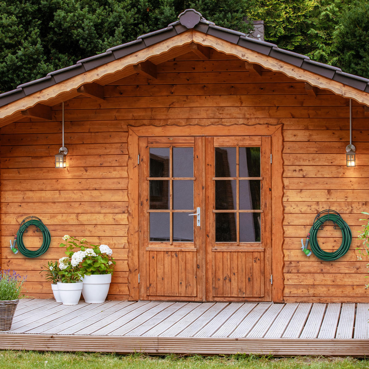 2XDRŽAČI - crna, metal (30.5/19/13.5cm) - Relaxdays