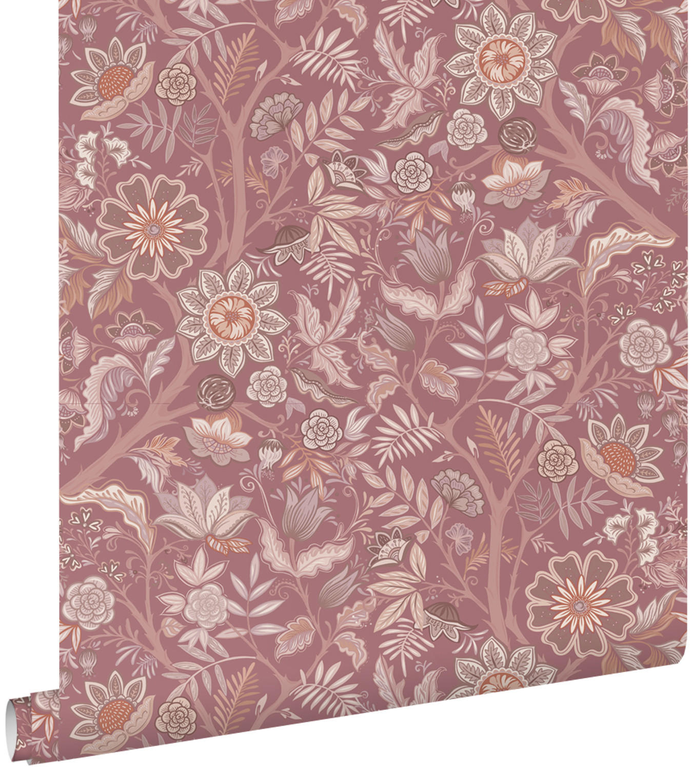 TAPETE Blumenmuster 50 x 900 cm - Lila, Papier (50/900cm) - ESTAhome