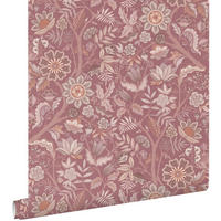 TAPETE Blumenmuster 50 x 900 cm - Lila, Papier (50/900cm) - ESTAhome