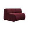 SOFAELEMENT Chenille Stoff Rot - Rot/Weinrot, Kunststoff/Textil (147/70/89cm) - Makamii