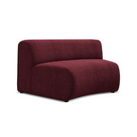SOFAELEMENT Chenille Stoff Rot - Rot/Weinrot, Kunststoff/Textil (147/70/89cm) - Makamii