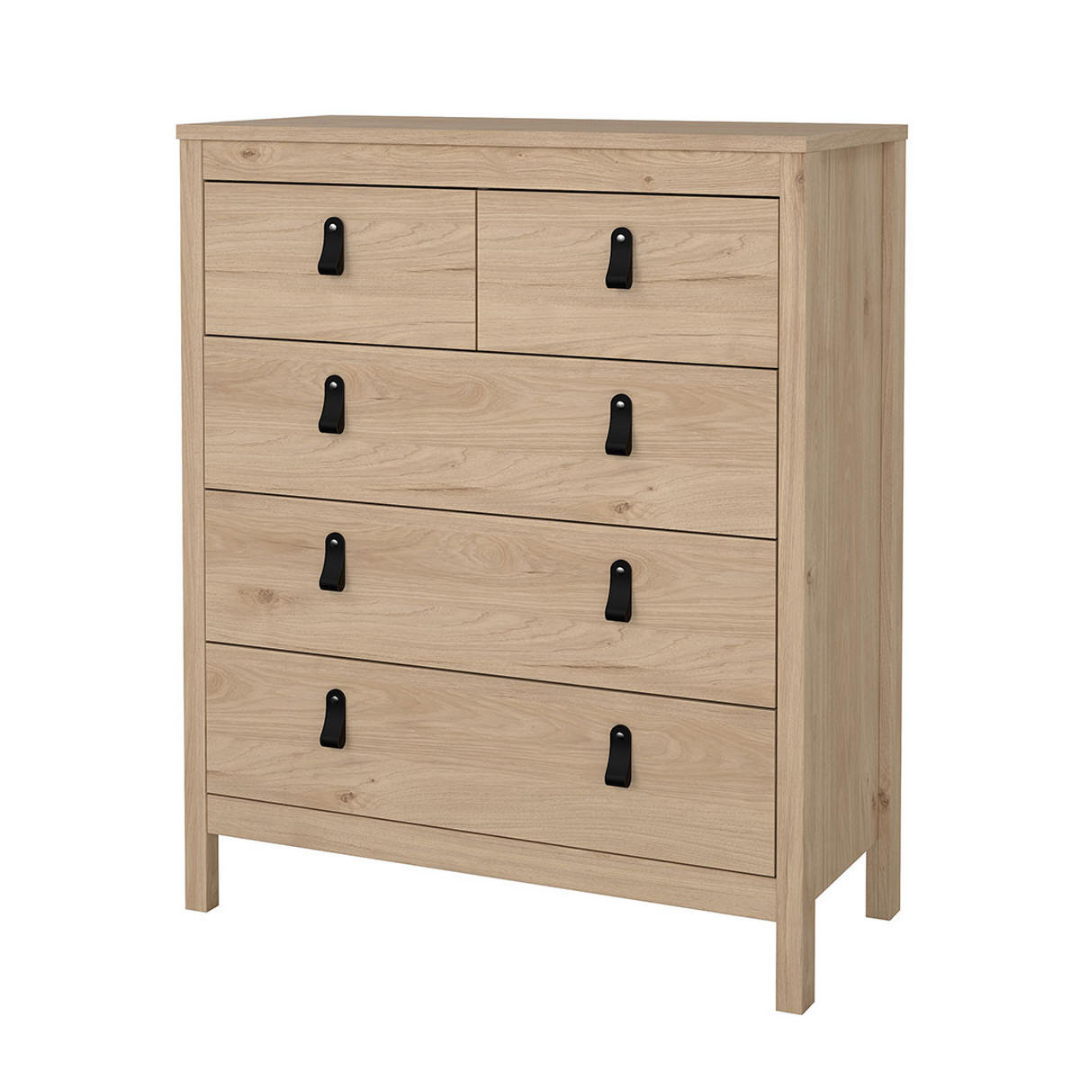 KOMMODE, Madrid, Eiche, Holzwerkstoff, 83 x 39 x 99 cm - Eichefarben, Holzwerkstoff (83/99/39cm) - ebuy24