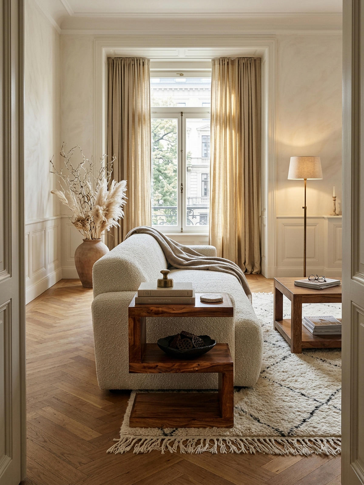 BEISTELLTISCH Massivholz S-Form Handgefertigt, Braun 44x30x60 cm - Braun, Holz (30/44/60cm) - KADIMA DESIGN