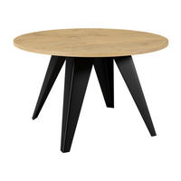 COUCHTISCH Fare - Schwarz/Naturfarben, Holzwerkstoff/Metall (75/75/50cm) - MIRJAN24