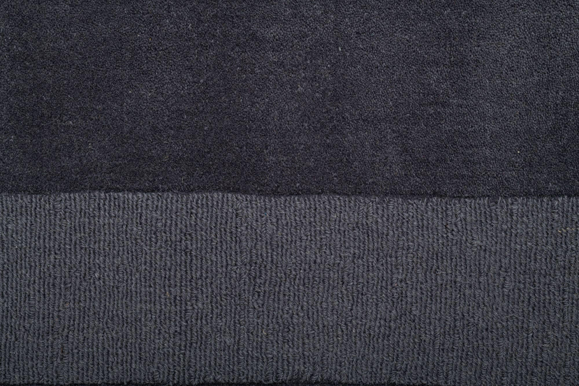 HANDTUFT-TEPPICH Usedom 60x90 cm - Anthrazit, Textil (60/90cm) - THEKO