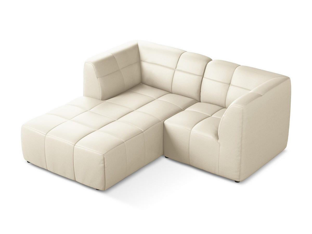 2-SITZER-SOFA Bouclé Stoff Braun - Schwarz/Mokka, Holzwerkstoff/Kunststoff (174/75/94cm) - Makamii