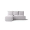 ECKSOFA mit Schlaffunktion SAVIO MINI Curio 80 Links - Hellgrau, Textil (200/140cm) - Bedante