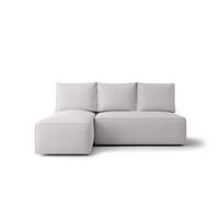 ECKSOFA mit Schlaffunktion SAVIO MINI Curio 80 Links - Hellgrau, Textil (200/140cm) - Bedante