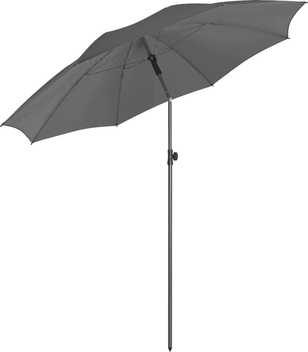 SONNENSCHIRM 200/200/126 cm - Grau, Kunststoff (200/200cm) - FARE