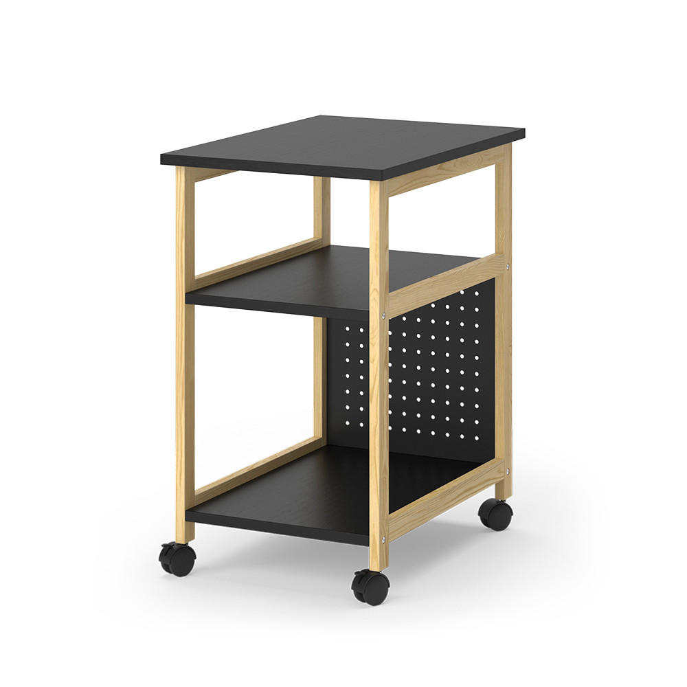 VOZÍK Elvia Černá - černá, kompozitní dřevo (51/36/61cm) - Vicco