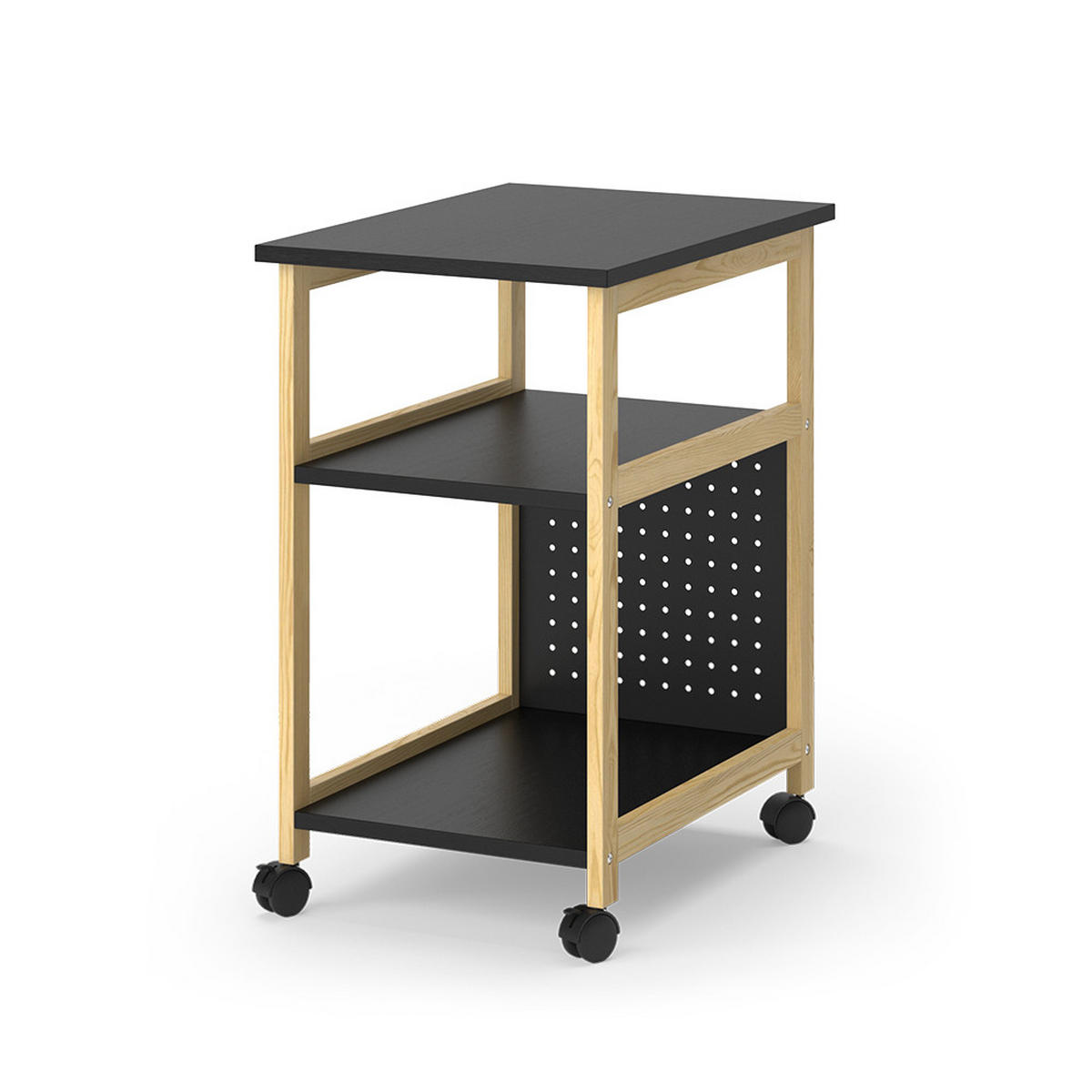 VOZÍK Elvia Černá - černá, kompozitní dřevo (51/36/61cm) - Vicco