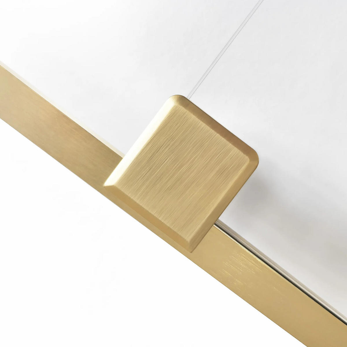 DUSCHKABINE Rea Montana Gold Brush 110x80 - Goldfarben, Glas (110/80/200.5cm) - REA