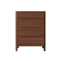 HOLZKOMMODE Modena Low 80, Nussbaumfarbe - Walnussfarben, Holz/Buchenholz (80.4/106.3/45cm) - Visby