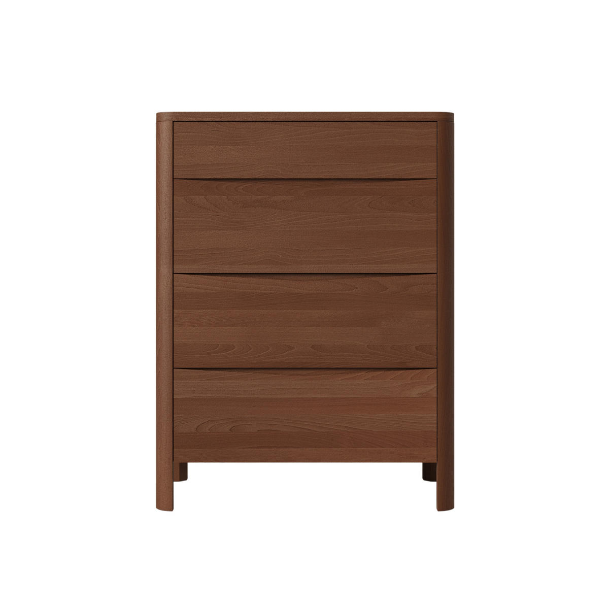 HOLZKOMMODE Modena Low 80, Nussbaumfarbe - Walnussfarben, Holz/Buchenholz (80.4/106.3/45cm) - Visby