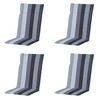 GARTENSTUHLKISSEN Victoria 120/50 cm 4er-Set - Grau, Textil (50/8/120cm) - Madison