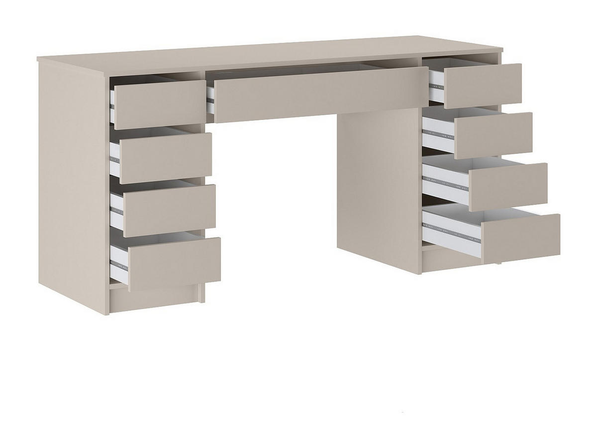 SCHREIBTISCH - 152.3 cm x 53.6 cm - holz - beige Jenemi - Beige, Holz (53.6/152.3/76cm) - Vente-Unique