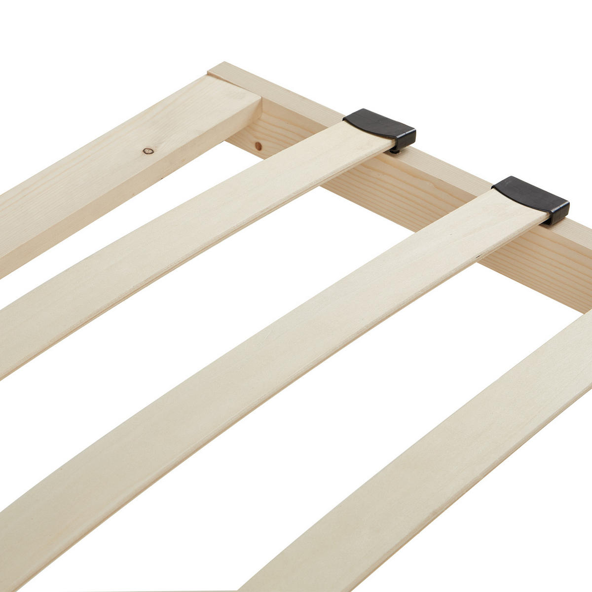 LATTENROST 90/200 cm Rollrost - Braun, Holz - Homestyle4u