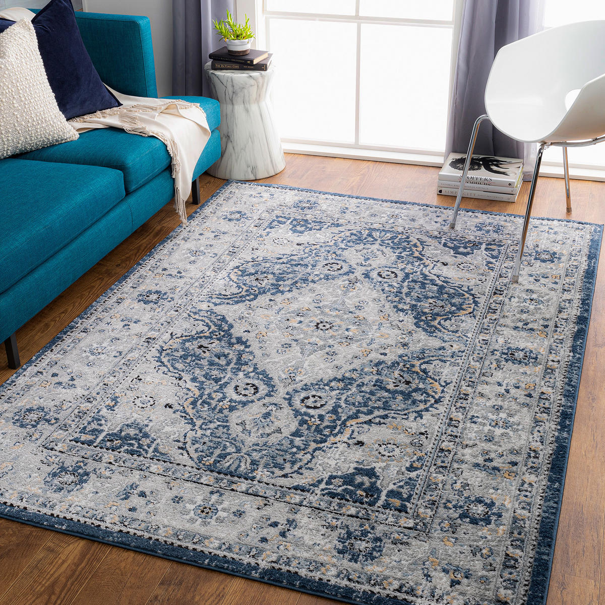 VINTAGE-TEPPICH Petra 200/275 cm Blau - Blau, Textil (200/275cm) - LIVABLISS