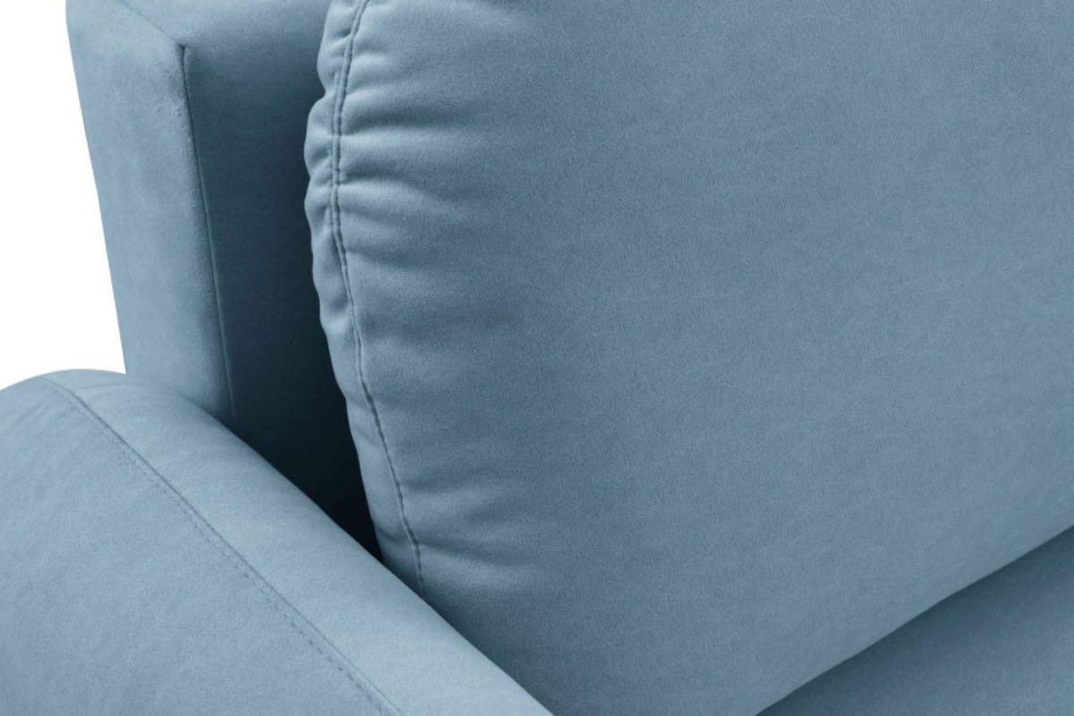 SOFA Blau SOFTI Mit Schlaffunktion - Blau, Textil (232/95/109cm) - Sepro Meble